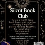 Silent Book club flyer art month